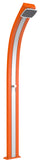Doccia Solare da Esterno Giardino 25L Miscelatore Arkema Spring Fascia Inox Arancio
