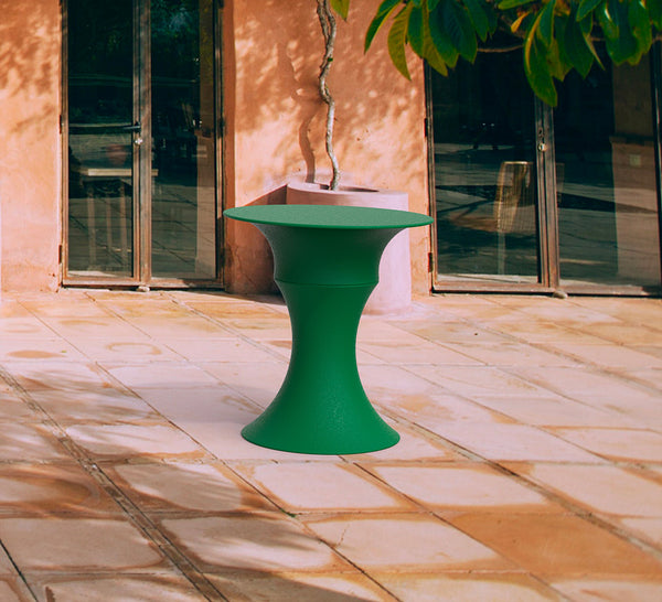 sconto Tavolino da Giardino Componibile Ø37x47 cm in Resina Arkema Olimpo Bianco
