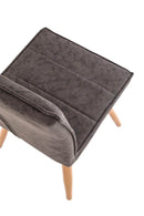 Set di 4 Sedie in PU Morbido 89x53x43cm TFT Chair Grigio