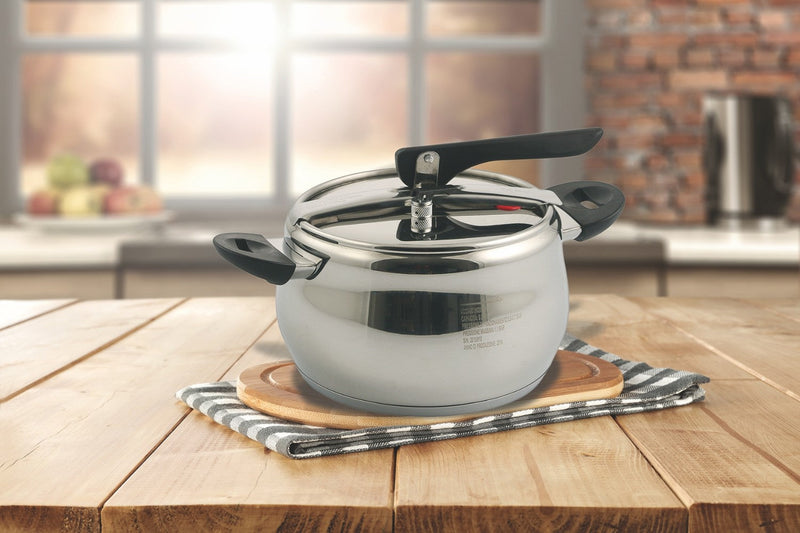 Pentola a Pressione in Acciaio Ø22cm 5 Litri Soriani Mamy