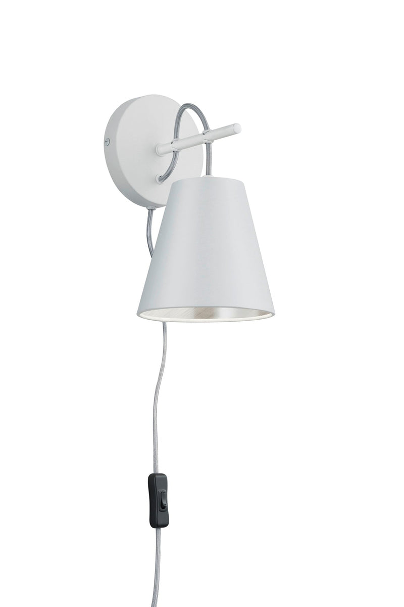 Applique da Esterno  E14 in Metallo Bianco Opaco