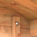 Casetta Box Da Giardino 250x250x194-235A cm Porta Doppia con Serratura Arisa in Legno di Abete Marrone