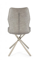 Set 2 Sedie 50x66x94h cm Kepler Pu Tortora 