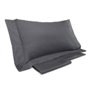 Set Lenzuola Matrimoniali Sopra Sotto e Federe Tinta Unita Mitera Rubino Piombo 