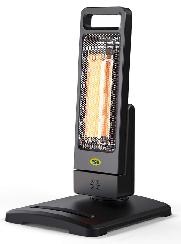 Chauffage Electrique Infrarouge 32x35x62 cm Exterieur 1200W Moel Guadeloupe Noir prezzo