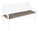 Cuscino Poly180 Choco per Panca 3 Posti in Tessuto per Esterno