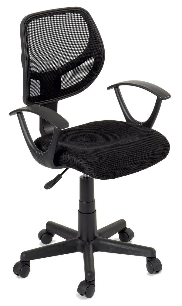 Chaise de bureau opérative en tissu noir Motti Astra acquista