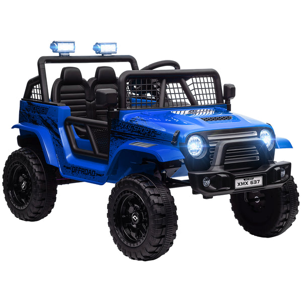 Macchina Elettrica Fuoristrada per Bambini 12V con Doppio Motore Telecomando e Luci Blu prezzo