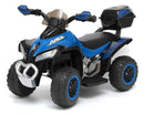 Mini Quad Elettrico per Bambini 6V Kid Go Deluxe Blu