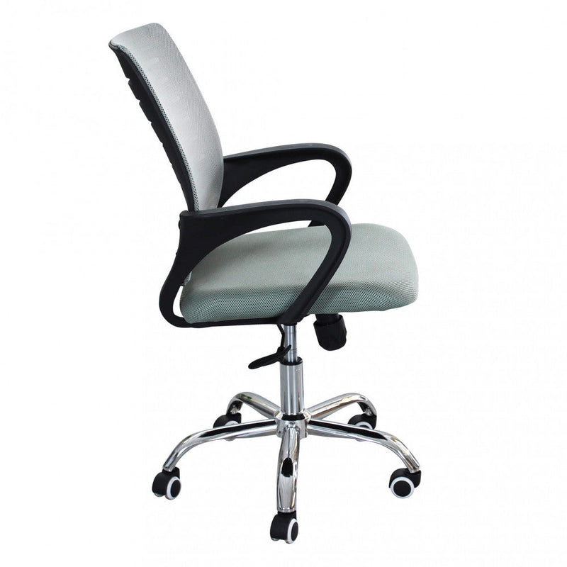 Poltrona da Ufficio Melody 56x58x94/104 h cm in Poliuretano Nero