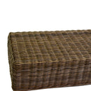 Set Salotto da Giardino 2 Poltrone Tavolino Divano 3 Posti in Rattan Manila Grigio