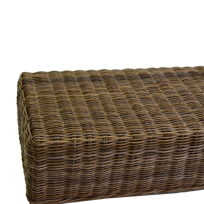 Set Salotto da Giardino 2 Poltrone Tavolino Divano 3 Posti in Rattan Manila Grigio