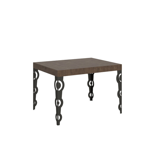 prezzo Table extensible 120-204x80x77 cm Karamay Noyer et Anthracite