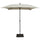 Parasol de jardin 200x200 cm Mât Acier Ø27 mm Maffei Kronos Ecru