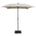 Parasol de jardin 200x200 cm Mât Acier Ø27 mm Maffei Kronos Ecru