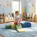 Set di 6 Costruzioni Morbide per Bambini 1+ Anni in Velluto e Schiuma Multicolore      