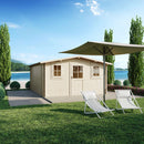 Casetta Box da Giardino 398x496x193-229A cm Dublino Express in Legno di Abete PEFC 