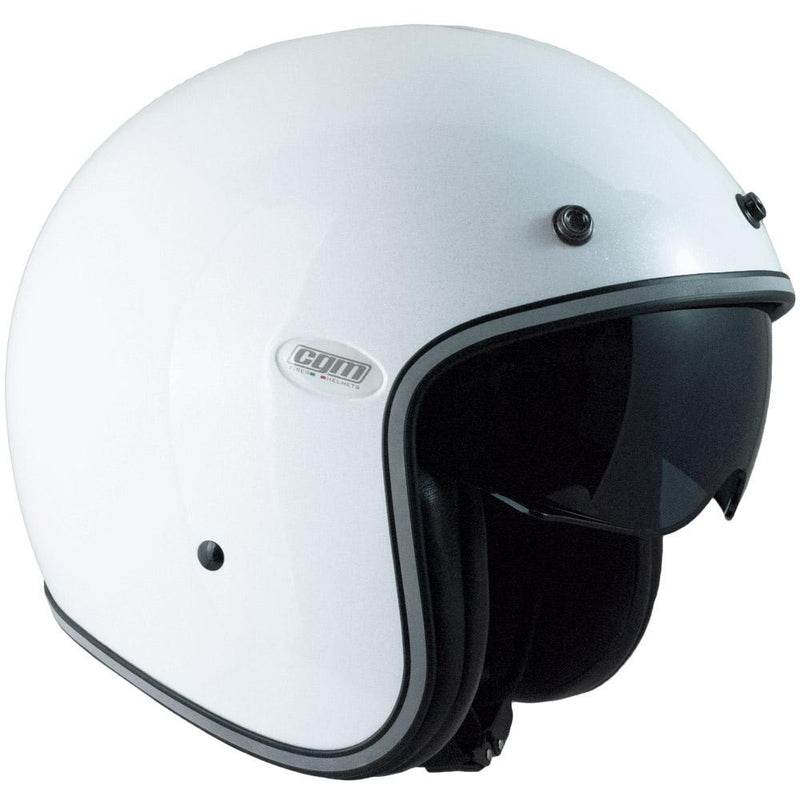 Casco Jet per Scooter CGM Porto Diamond 177Y Bianco Glitter XS - (54 cm)
