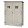 Cabane de jardin 127,5x50x164 cm en bois de sapin gris clair