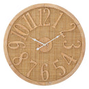 Orologio da Muro Boho Ø 60x4,5 cm in Rattan