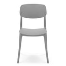 Set 4 Sedie 46x79x54 cm in Polipropilene Elodie Grigio Ice