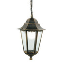 Lampada Sospesa Colore Nero e Oro per Esterno Linea Merlet Sovil