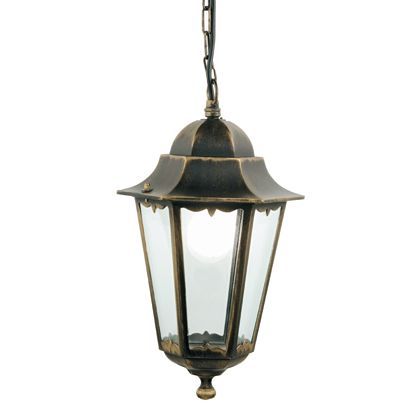 Lampada Sospesa Colore Nero e Oro per Esterno Linea Merlet Sovil