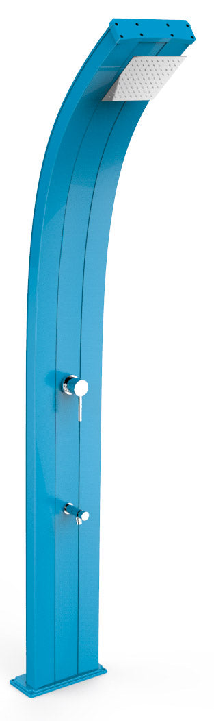 online Doccia Solare da Esterno Giardino 40L Miscelatore e Lavapiedi Arkema Dada Blu