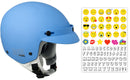 Casco Demi-Jet per Bambini con Frontino CGM Cuba Smile 204S Azzurro Opaco