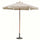 Parasol de Jardin Fantaisie Ø3 m en Bois Ecru