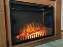 Camino Elettrico da Incasso 47,5x66x18 cm Effetto Fiamma 1500W Vienna 26 Nero
