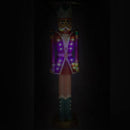 Soldatino Schiaccianoci in Resina 22x18xh89 cm con LED Decorazione Rosso