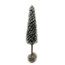 Albero di Natale Artificiale H122cm Cono Verde Innevato