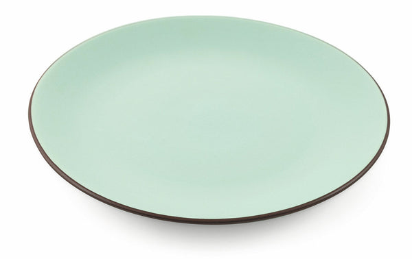 Set de 6 assiettes plates Ø26,7x3 cm en Gres VdE Tivoli 1996 Kora Vert Clair sconto