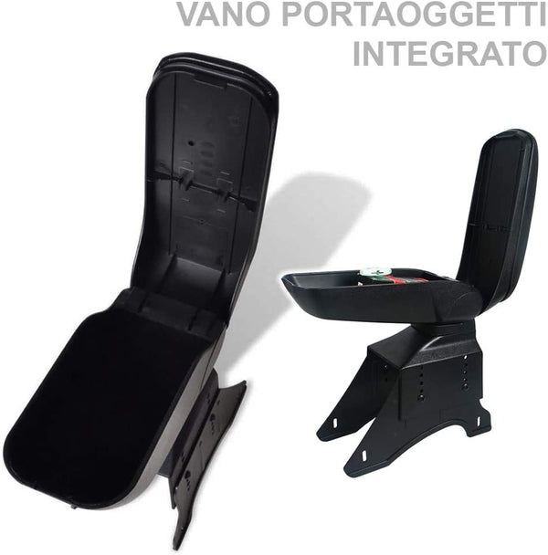 Bracciolo Auto Centrale Universale Poggia braccio con Portaoggetti Similpelle acquista