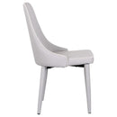 Set 4 Sedie 47x45x46 cm in Similpelle da Interno Grigio