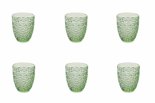 prezzo Set de 6 verres Ø8,5x10 cm en verre VdE Tivoli 1996 Gemma Verdi