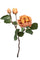 Lot de 12 Roses Artificielles Romantica à 3 Branches Hauteur 48 cm Jaune