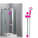 Asta saliscendi doccia regolabile 53 cm con doccino monogetto Fucsia