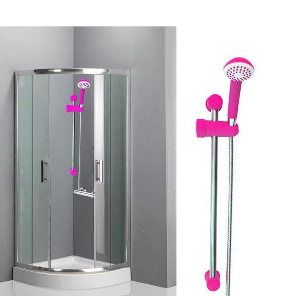 Barre de douche orientable 53 cm avec douchette monojet Fuchsia sconto