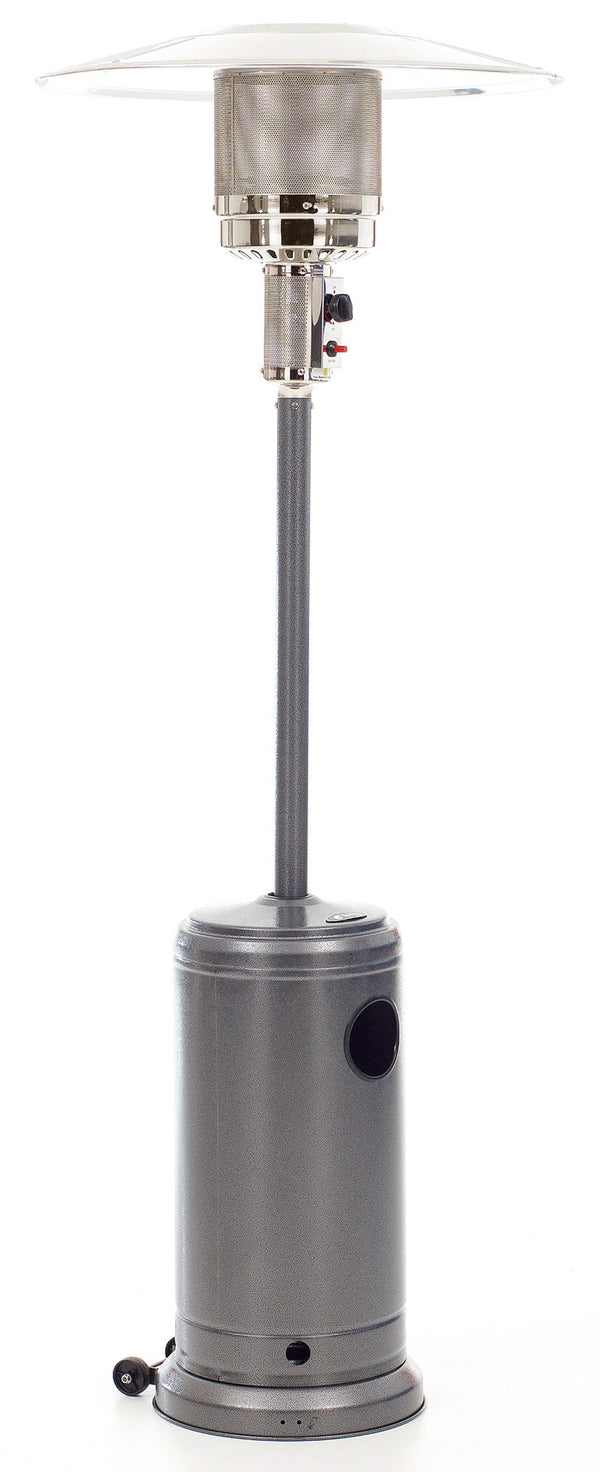 Poêle à champignons d'extérieur à gaz GPL 13,5 kW gris mat martelé sconto