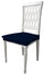 Lot de 2 Housses de Chaise Stretch en Polyester Bleu Foncé Leslie