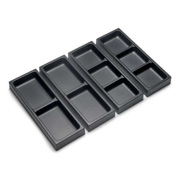 Set Organizer per Cassetti da Bagno Laterali in Plastica Emuca Tidy Grigio Pietra online