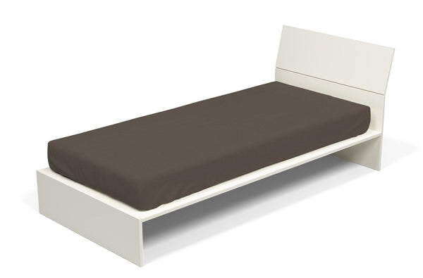 Drap inférieur avec coins et élastique marron de couleur unie online