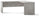 Bureau d'angle droit 180x76x169 cm Ciment
