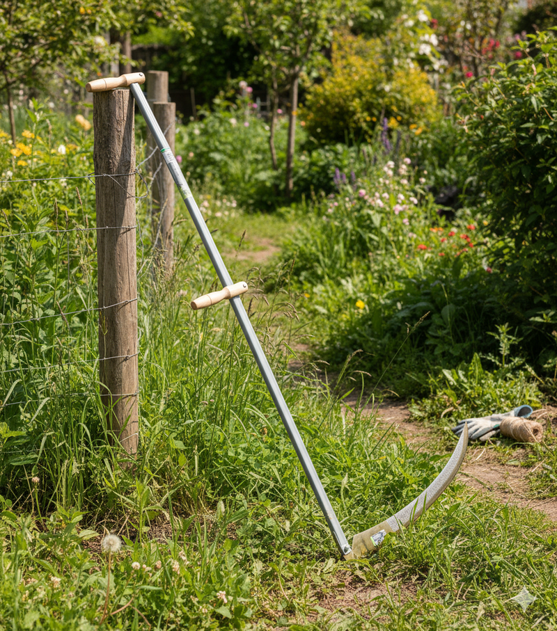 Falce Forgiata da Giardino 60 cm con Manico Universale