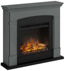 Camino Elettrico da Pavimento Effetto Fiamma 1500W Tagu Helmi Grigio Scuro
