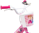 Bicicletta per Bambina 14"" 2 Freni Flowers Rosa