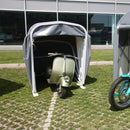 Motobox a Chiocciola Copertura Box in PVC per Moto Scooter - 280x130xh140 cm\/Grigio Maddi