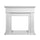 Cornice per Camino 110x36x100 cm Cambridge Rivestimento in Legno Bianco